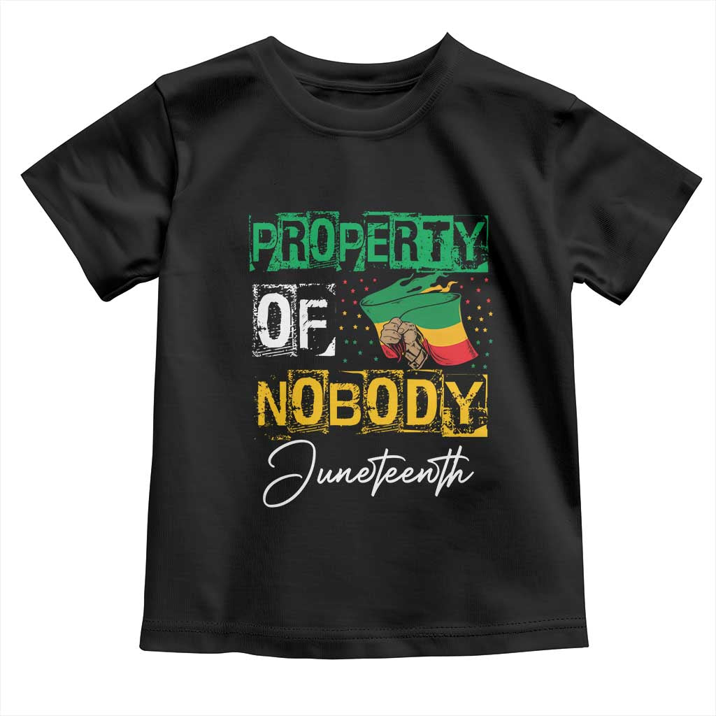 Juneteenth Baby Shirt Property Of Nobody Melanin Black Freedom
