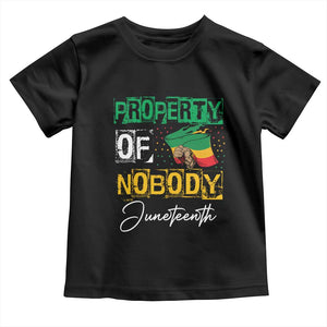 Juneteenth Baby Shirt Property Of Nobody Melanin Black Freedom