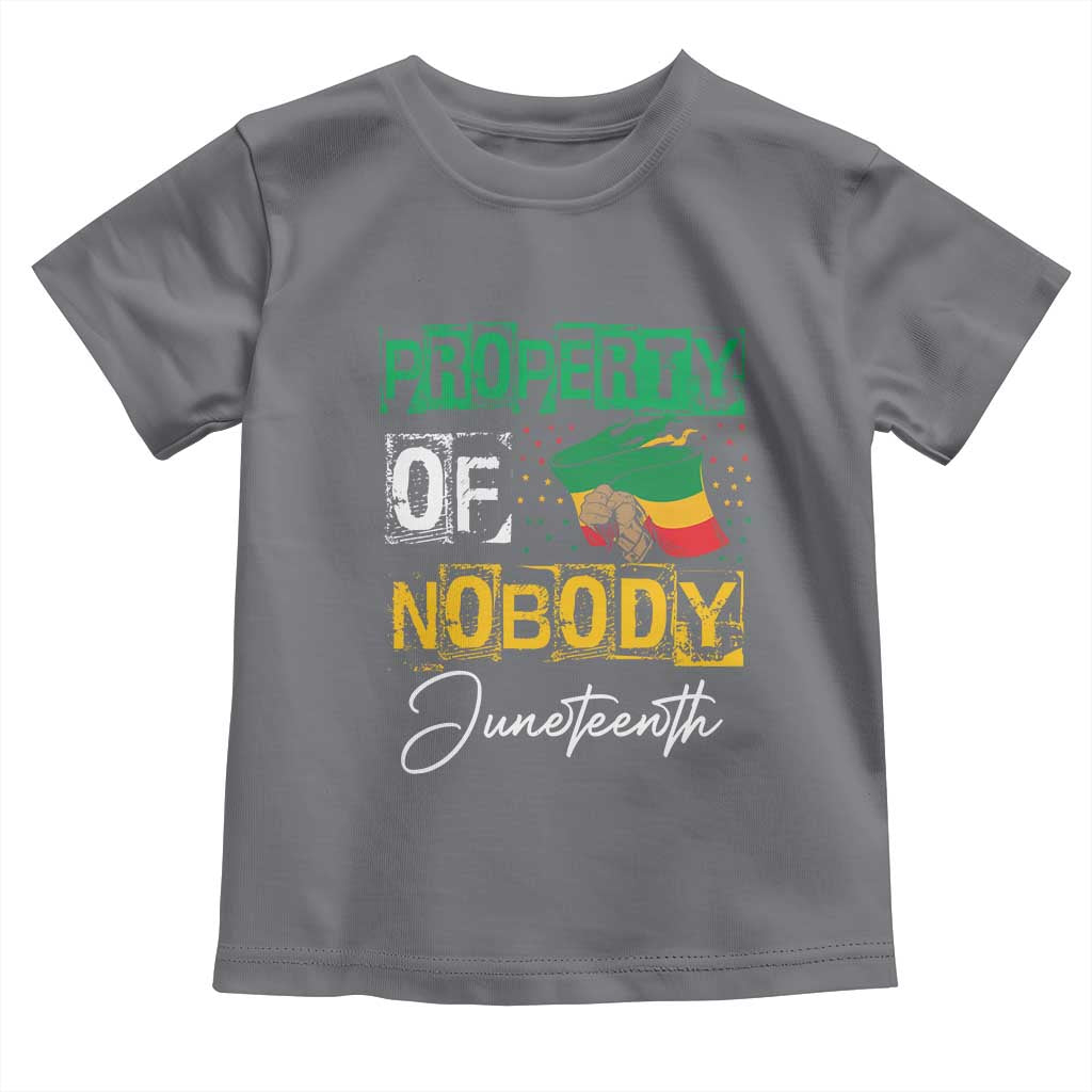 Juneteenth Baby Shirt Property Of Nobody Melanin Black Freedom