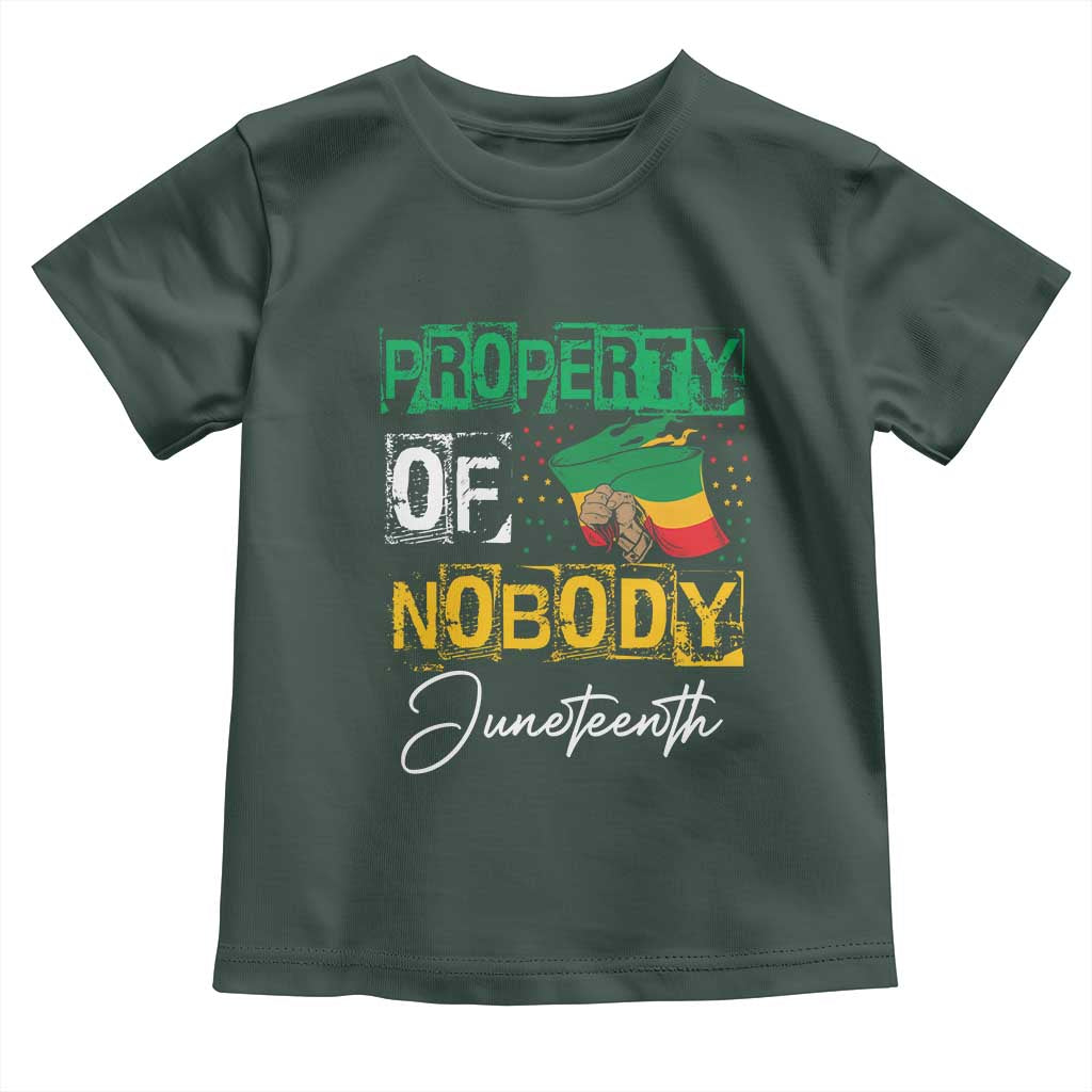 Juneteenth Baby Shirt Property Of Nobody Melanin Black Freedom