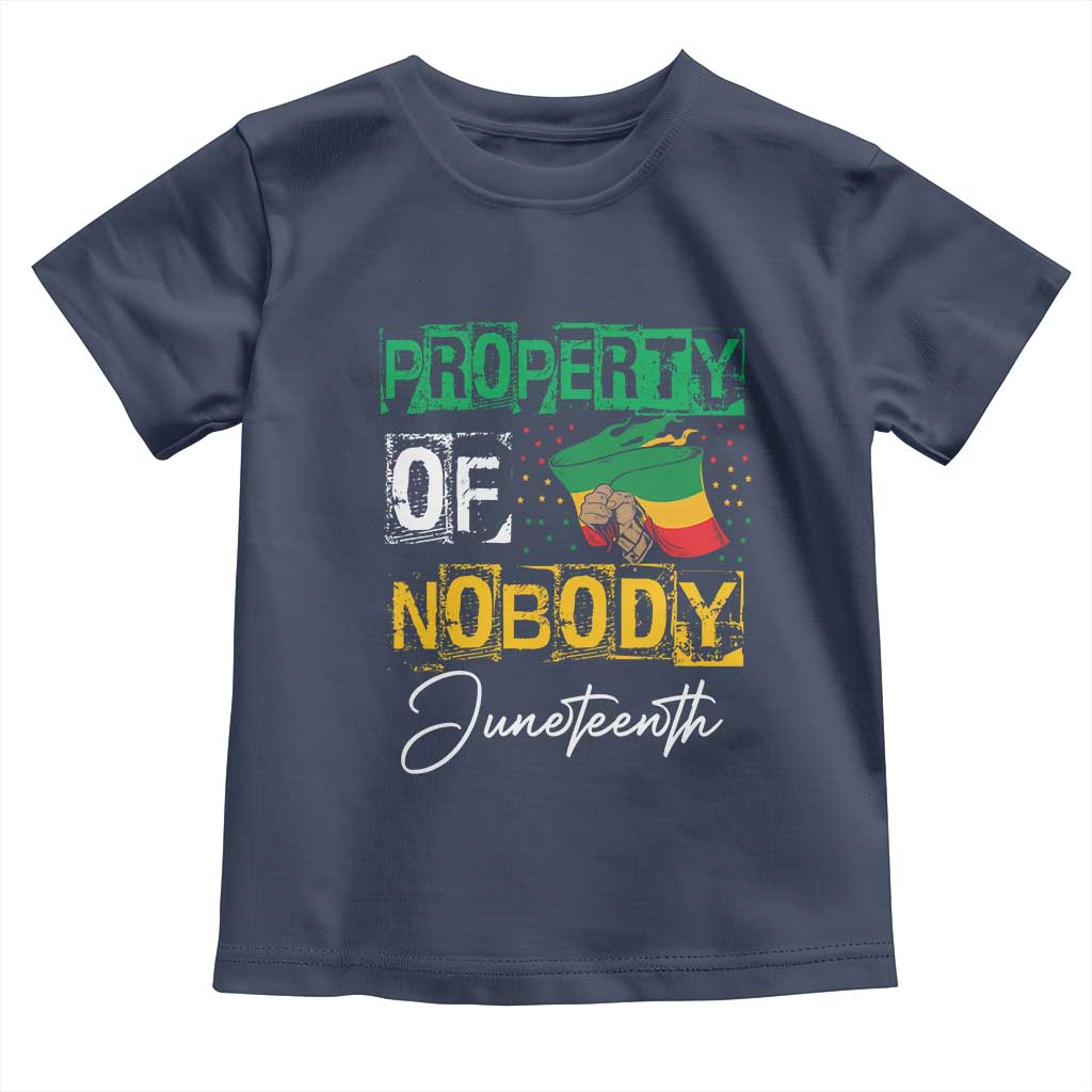 Juneteenth Baby Shirt Property Of Nobody Melanin Black Freedom