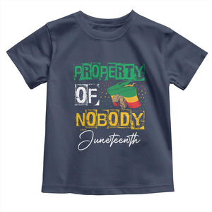 Juneteenth Baby Shirt Property Of Nobody Melanin Black Freedom