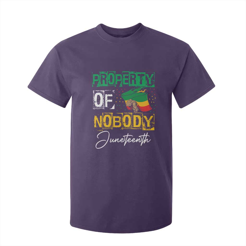 Juneteenth T Shirt For Kid Property Of Nobody Melanin Black Freedom