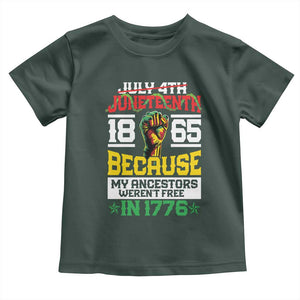 1865 Juneteenth Baby Shirt Because My Ancestors Weren't Free In 1776 African American