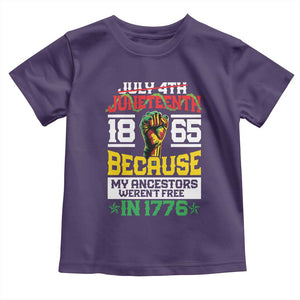 1865 Juneteenth Baby Shirt Because My Ancestors Weren't Free In 1776 African American