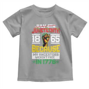 1865 Juneteenth Baby Shirt Because My Ancestors Weren't Free In 1776 African American