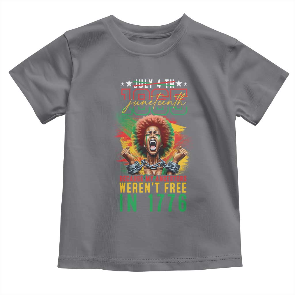 Juneteenth Baby Shirt Because My Ancestors Weren't Free In 1776 African American