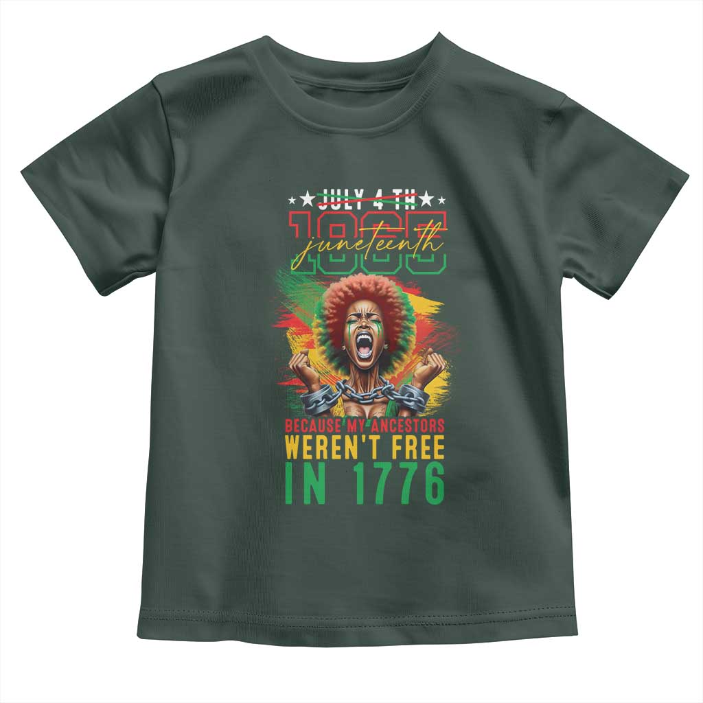 Juneteenth Baby Shirt Because My Ancestors Weren't Free In 1776 African American