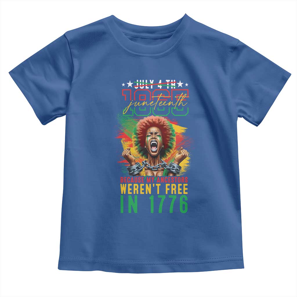 Juneteenth Baby Shirt Because My Ancestors Weren't Free In 1776 African American