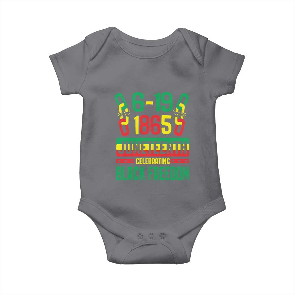 Juneteenth Baby Onesie Celebrating Black Freedom 1865 African American