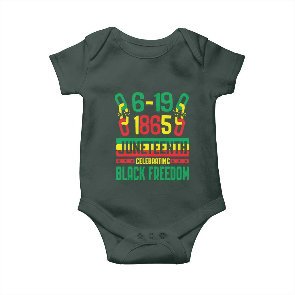 Juneteenth Baby Onesie Celebrating Black Freedom 1865 African American