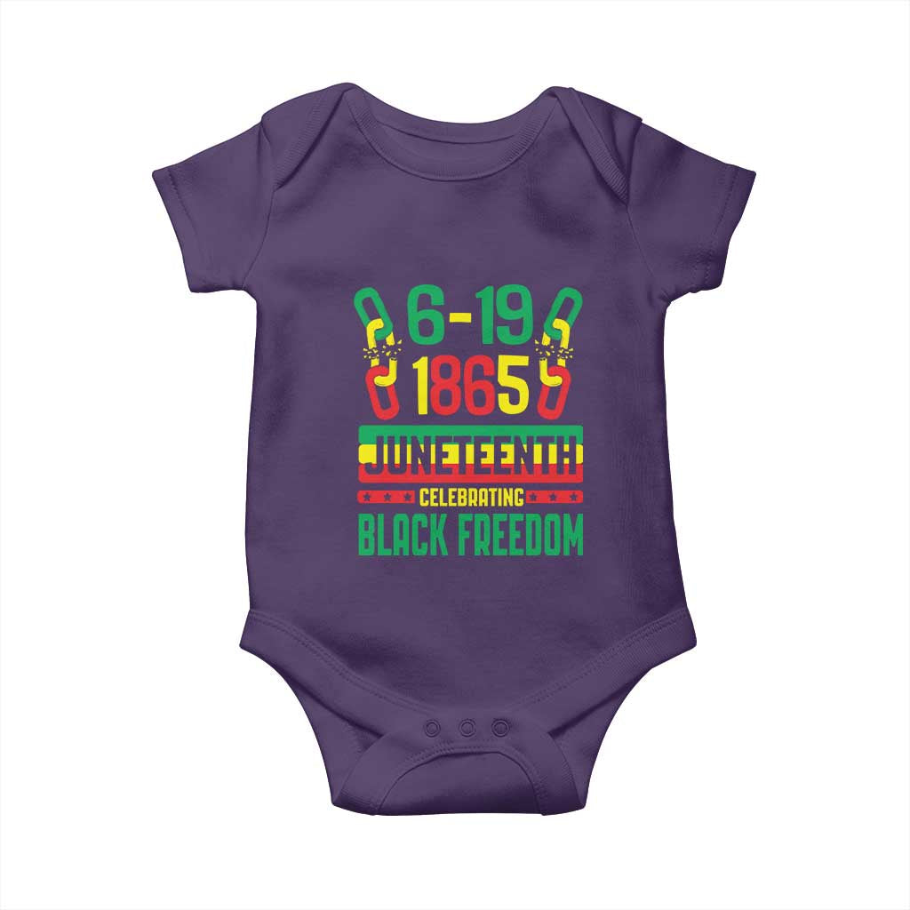 Juneteenth Baby Onesie Celebrating Black Freedom 1865 African American