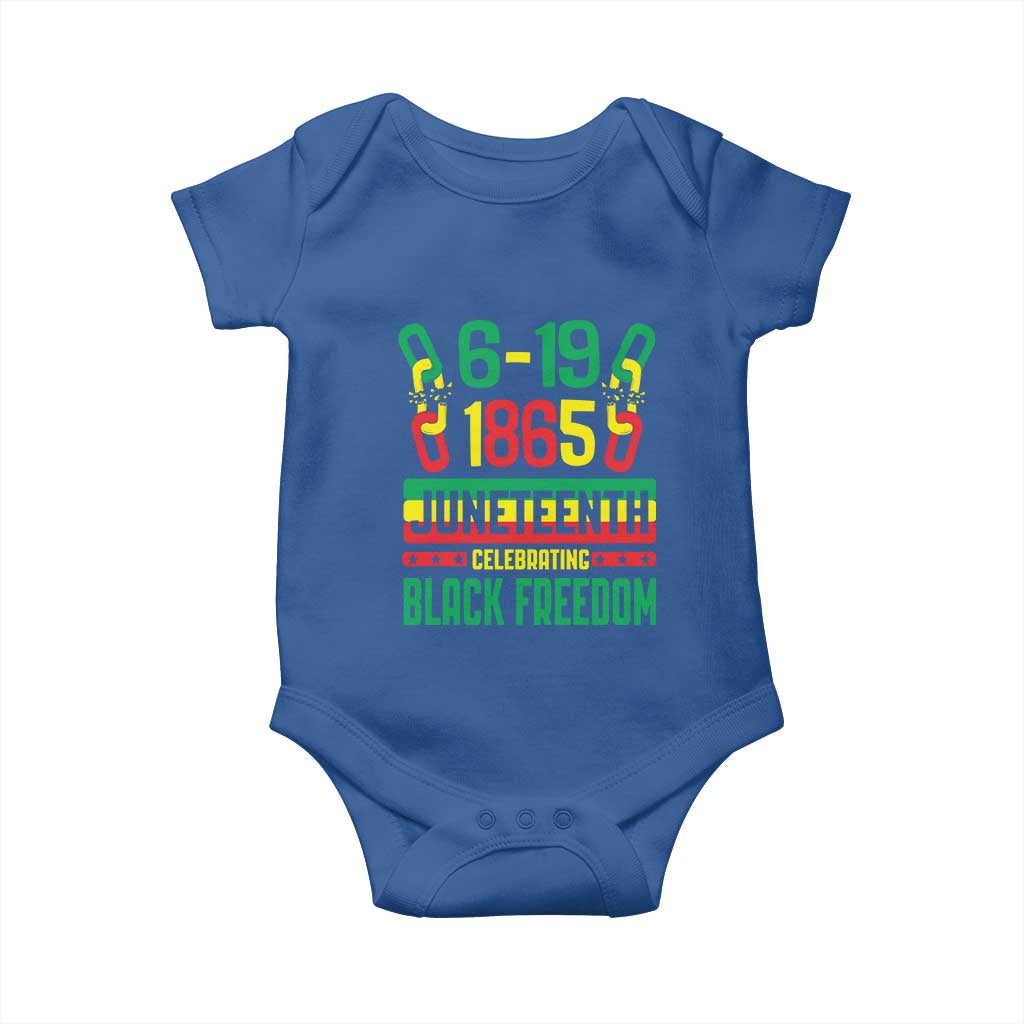Juneteenth Baby Onesie Celebrating Black Freedom 1865 African American
