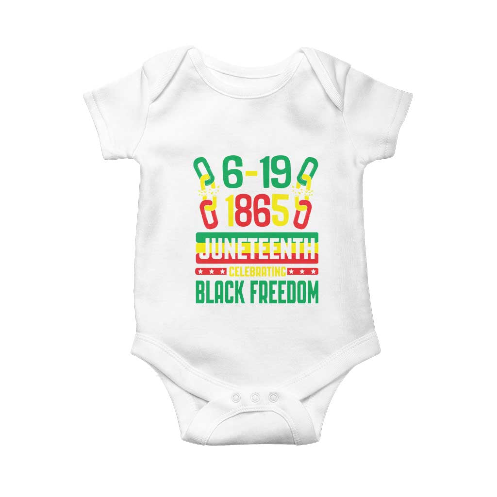 Juneteenth Baby Onesie Celebrating Black Freedom 1865 African American