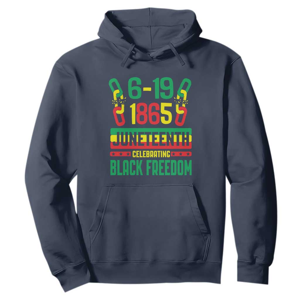 Juneteenth Hoodie Celebrating Black Freedom 1865 African American
