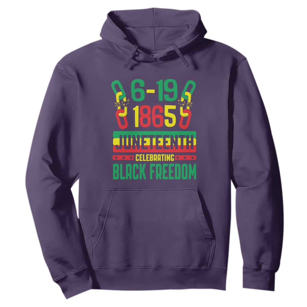 Juneteenth Hoodie Celebrating Black Freedom 1865 African American