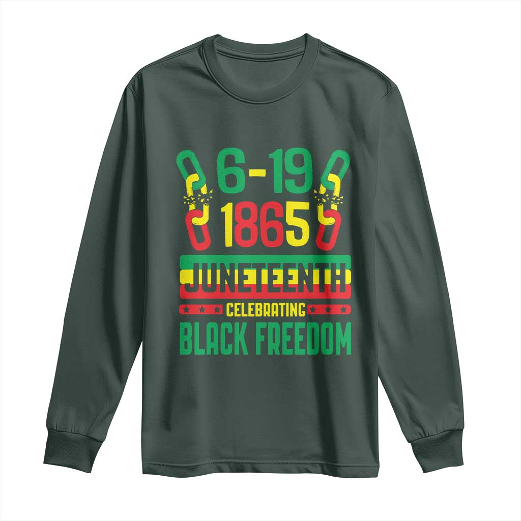 Juneteenth Long Sleeve Shirt Celebrating Black Freedom 1865 African American