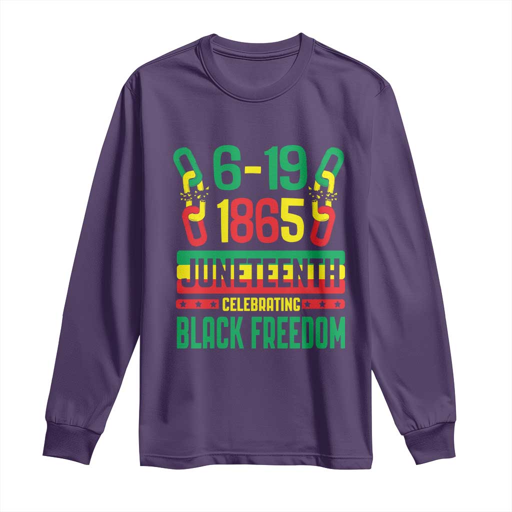 Juneteenth Long Sleeve Shirt Celebrating Black Freedom 1865 African American