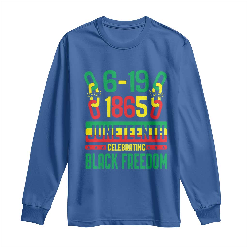 Juneteenth Long Sleeve Shirt Celebrating Black Freedom 1865 African American
