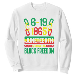 Juneteenth Sweatshirt Celebrating Black Freedom 1865 African American