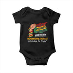 Juneteenth Baby Onesie Believe Achieve Succeed Remembering The Past Celebrationg The Present Black Pride
