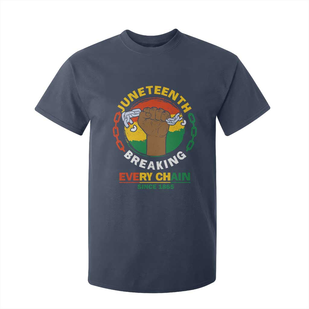 Juneteenth T Shirt For Kid Breaking Every Chain Since 1865 Black Freedom