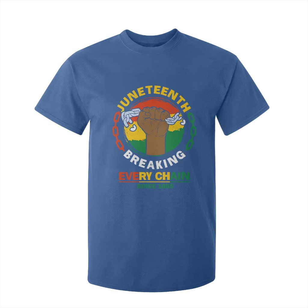 Juneteenth T Shirt For Kid Breaking Every Chain Since 1865 Black Freedom