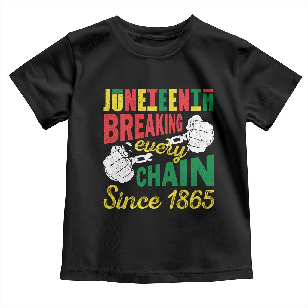 Juneteenth Baby Shirt Breaking Every Chain Since 1865 Black Pride