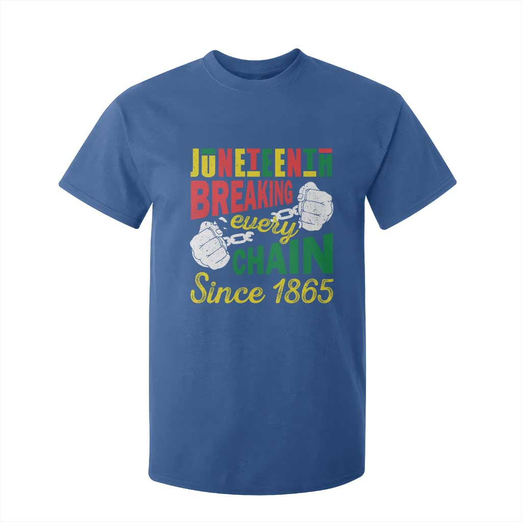 Juneteenth T Shirt For Kid Breaking Every Chain Since 1865 Black Pride