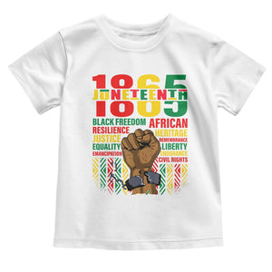 1865 Juneteenth Baby Shirt Black Freedom African Resilience Remembrance