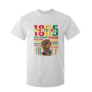 1865 Juneteenth T Shirt For Kid Black Freedom African Resilience Remembrance