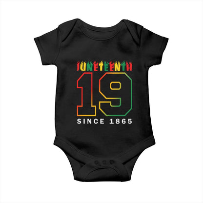 Melanin Black Freedom 1865 Juneteenth Baby Onesie