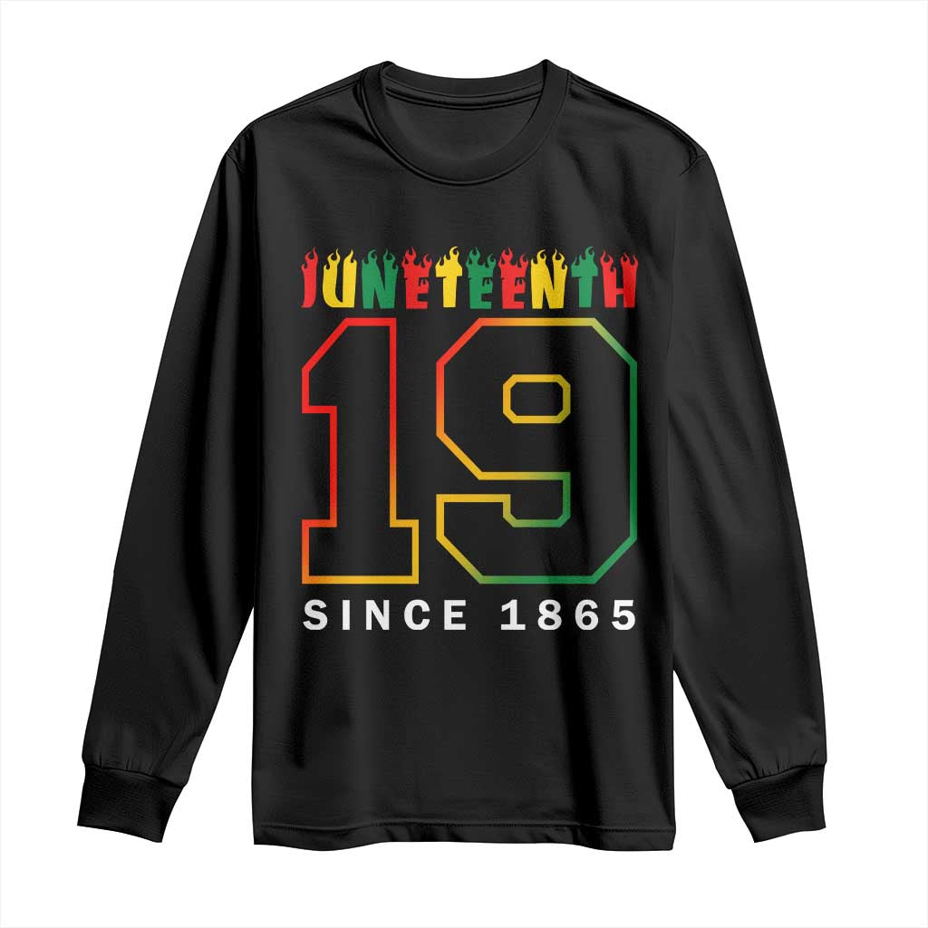 Melanin Black Freedom 1865 Juneteenth Long Sleeve Shirt