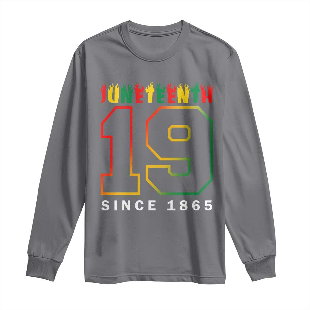 Melanin Black Freedom 1865 Juneteenth Long Sleeve Shirt