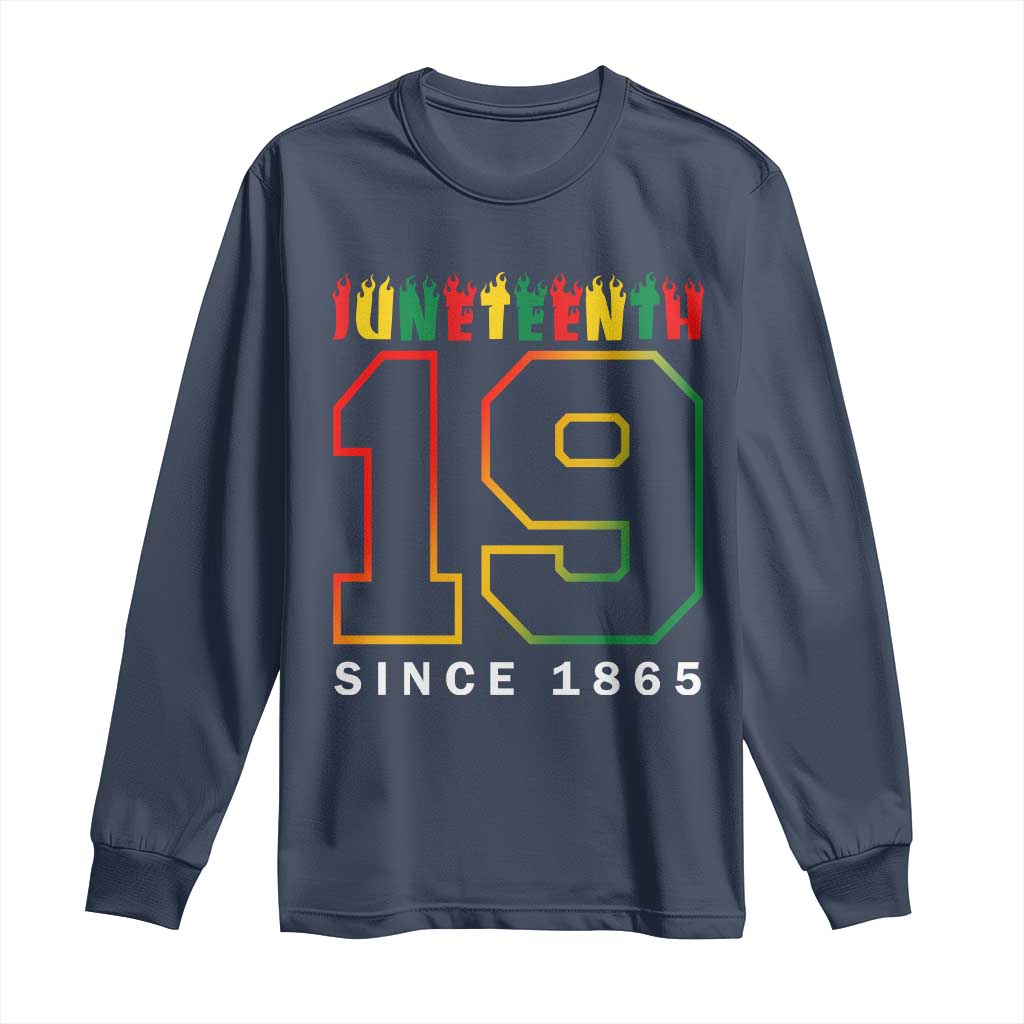 Melanin Black Freedom 1865 Juneteenth Long Sleeve Shirt