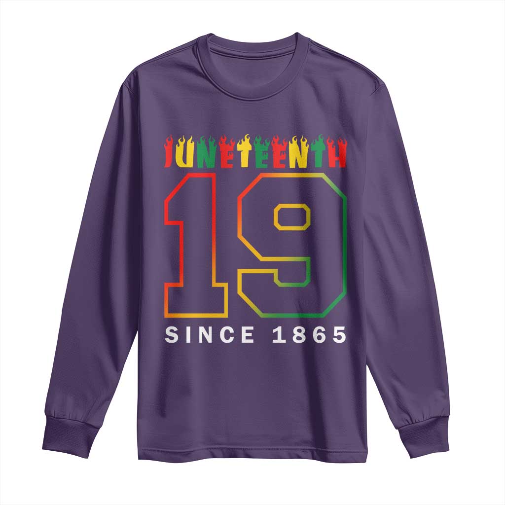 Melanin Black Freedom 1865 Juneteenth Long Sleeve Shirt