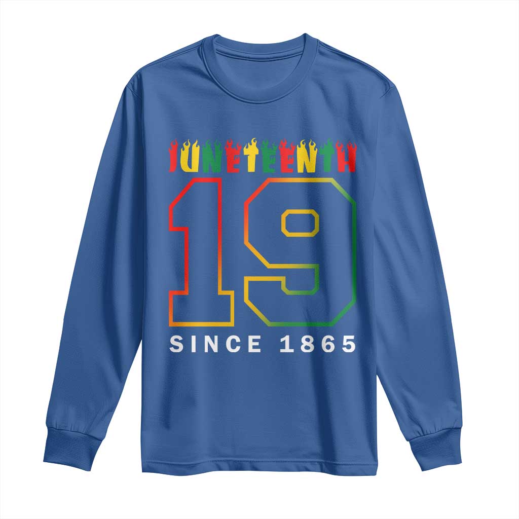 Melanin Black Freedom 1865 Juneteenth Long Sleeve Shirt
