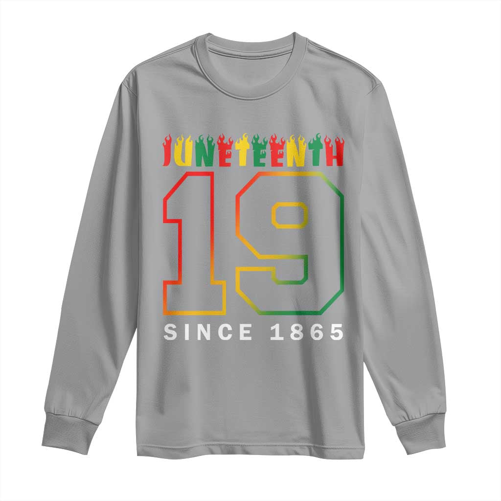 Melanin Black Freedom 1865 Juneteenth Long Sleeve Shirt