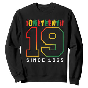 Melanin Black Freedom 1865 Juneteenth Sweatshirt