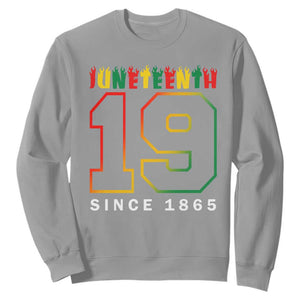 Melanin Black Freedom 1865 Juneteenth Sweatshirt