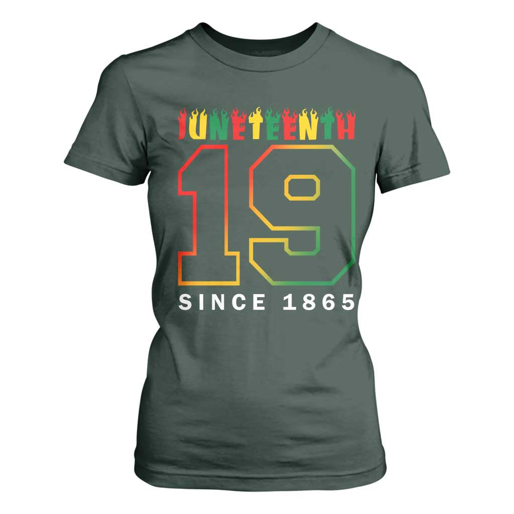 Melanin Black Freedom 1865 Juneteenth T Shirt For Women