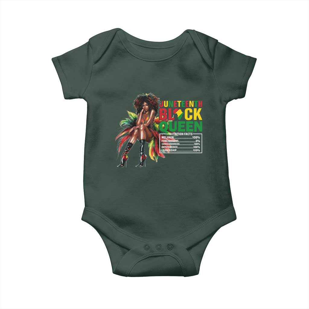 Juneteenth Baby Onesie Black Queen Nutritional Facts African American