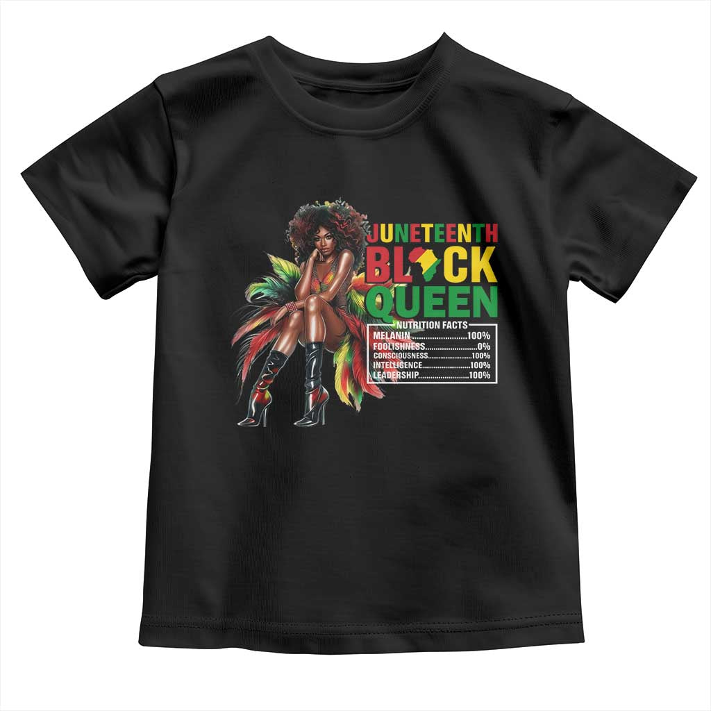 Juneteenth Baby Shirt Black Queen Nutritional Facts African American