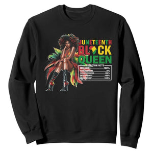 Juneteenth Sweatshirt Black Queen Nutritional Facts African American