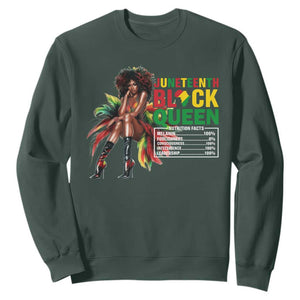 Juneteenth Sweatshirt Black Queen Nutritional Facts African American