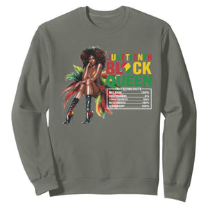 Juneteenth Sweatshirt Black Queen Nutritional Facts African American