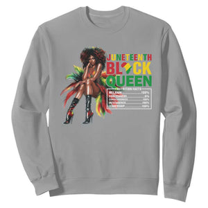 Juneteenth Sweatshirt Black Queen Nutritional Facts African American