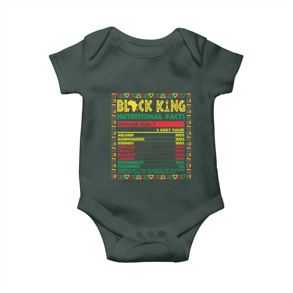 Juneteenth Baby Onesie Black King Nutritional Facts African American