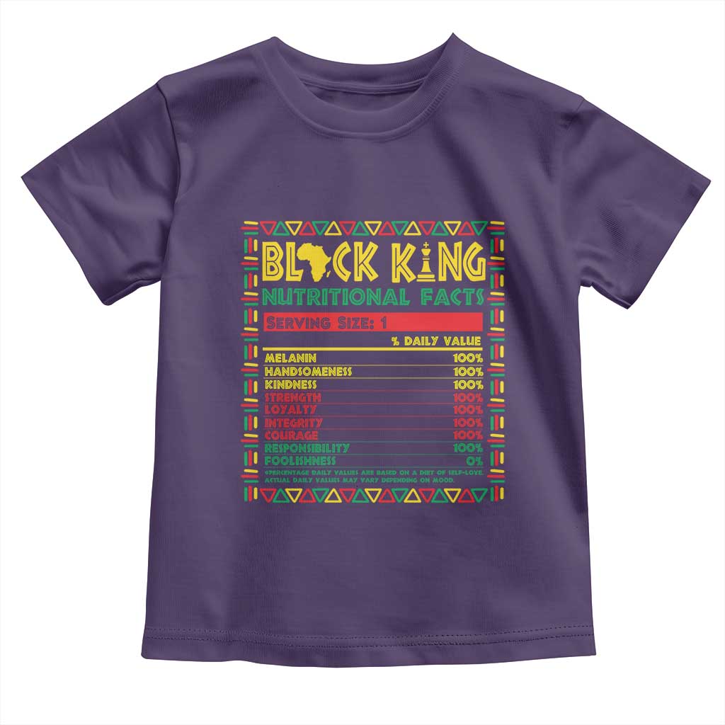 Juneteenth Baby Shirt Black King Nutritional Facts African American