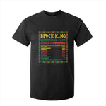 Juneteenth T Shirt For Kid Black King Nutritional Facts African American